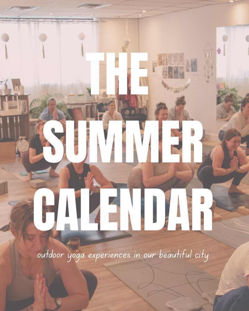 The Summer Calendar - outdoor yoga experiences in our beautiful city